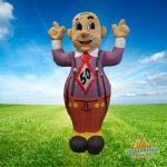 Opblaasbare Abraham met stropdas – 50 jaar jong, feestend in stijl en klaar om het leven te vieren.