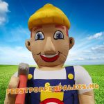 Jarige bouwvakker Close-up