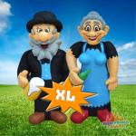 Proost XL echtpaar opblaaspop – dit vrolijke stel weet hoe je een trouwdag of jubileum op de juiste manier viert!