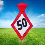 Feestende Abraham - stropdas 50