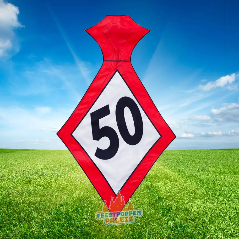 Feestende Abraham - stropdas 50