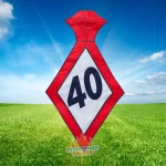 Feestende Man - stropdas 40