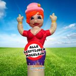 Skydancer Feestende vrouw, geschikt voor alle leeftijden en jubilea