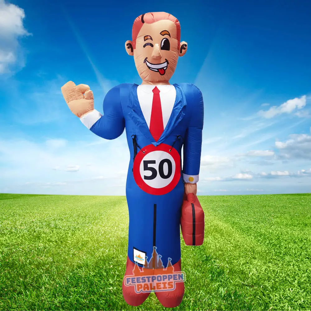 Een echte kantoortijger, ofwel kantoorpik. Een manager in hart en nieren. Deze Super Abraham feestpop is een lust voor het oog.