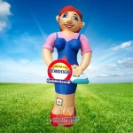 Super pensionaris vrouw - feestpop jarige huisvrouw verpleegkundige zorg superwoman - 3,5 meter