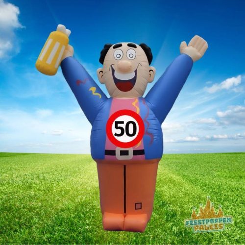 Party Abraham 3,5 meter opblaasfiguur – de perfecte eyecatcher voor je verjaardagsfeest!