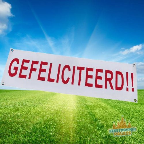 Banner GEFELICITEERD