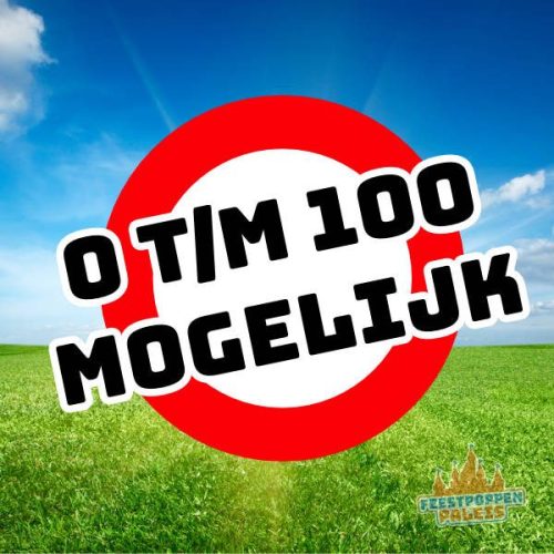 Leeftijdsbanner - verkeersbord alle leeftijden 0 tm 100 jaar