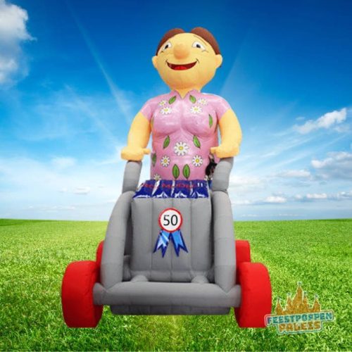 Sarah met rollator