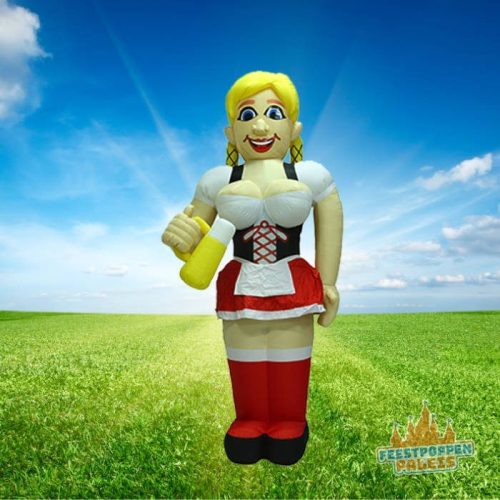 Deze gezellige Tiroler Sarah van 2,5 meter hoog brengt direct een feestelijke sfeer met zich mee! Gehuld in traditionele dirndl en met een grote bierpul in de hand is ze klaar voor een knallend verjaardagsfeest. Perfect voor de 50-jarige die houdt van een goed feestje in après-ski stijl. Compact, vrolijk en onweerstaanbaar leuk voor in de tuin of op de oprit!