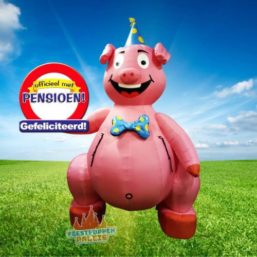 Verras de pensionado met deze originele feestvarken decoratie en zet hem of haar extra in het zonnetje. Ideaal als eyecatcher voor een onvergetelijk pensioenfeest waar nog lang over nagepraat zal worden.